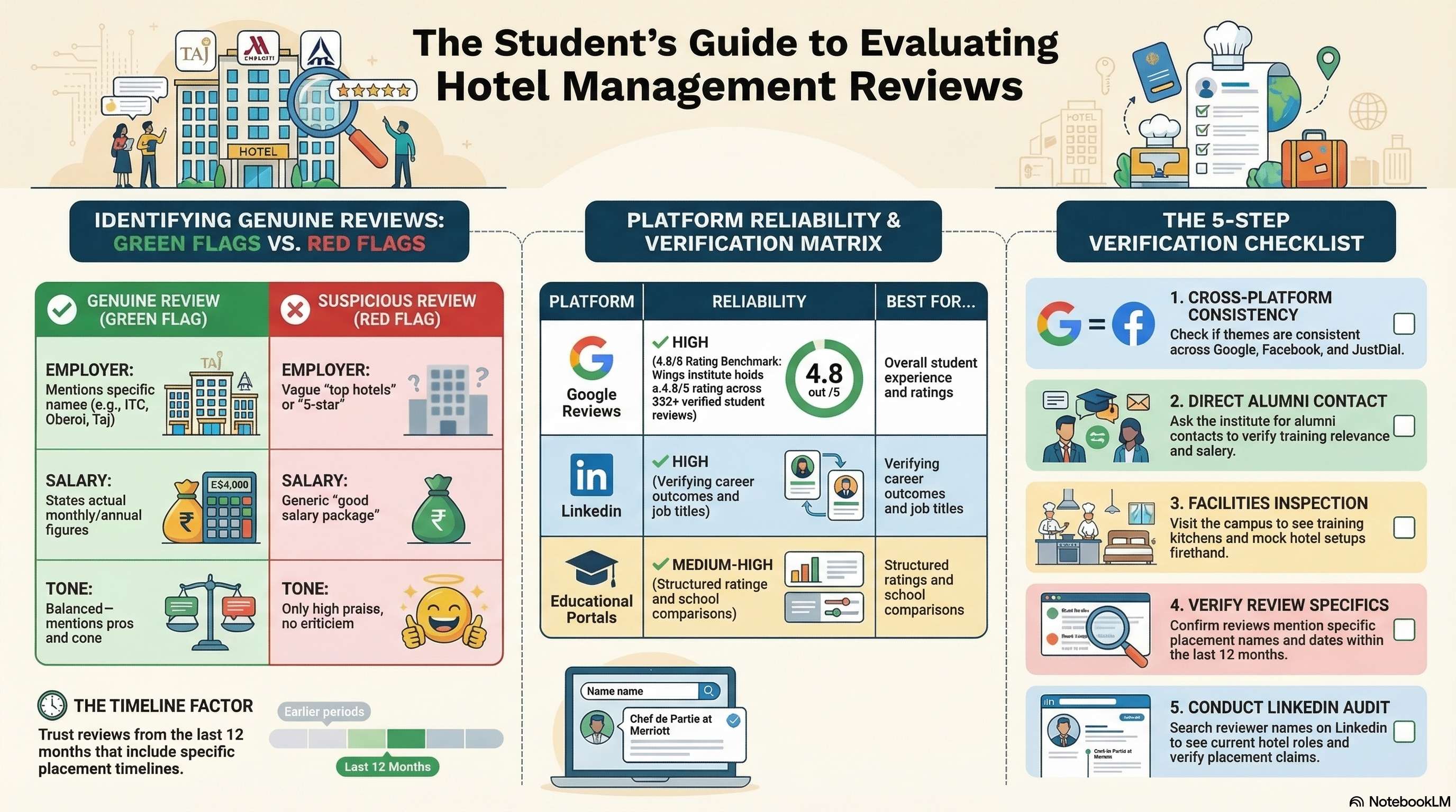 Hotel Management Course Reviews 2026: How to Evaluate HM Institutes Before Joining - Hotel Mgmt career guide from Wings Institute Vadodara Gujarat